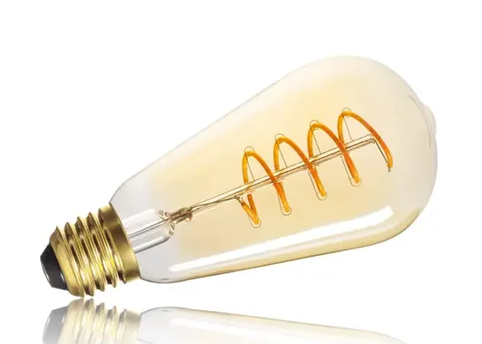 Kanlux LED Leuchtmittel XLED ST64 4W-SW Superwarm dekorativ Das Bild zeigt ein Kanlux LED Leuchtmittel XLED ST64 4W-SW Superwarm